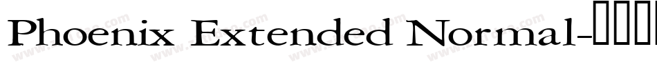 Phoenix Extended Normal字体转换